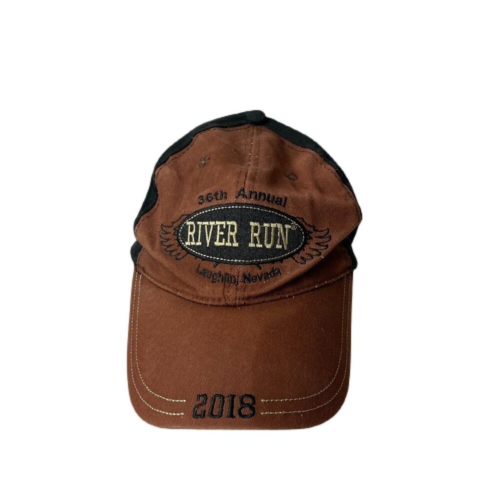 36th Annual River Run 2018 Nike Team Hat Black/Brown Adjustable Cap One Size